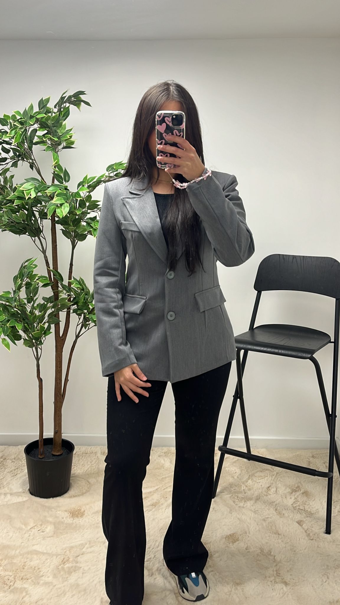 VESTE BLAZER GRIS