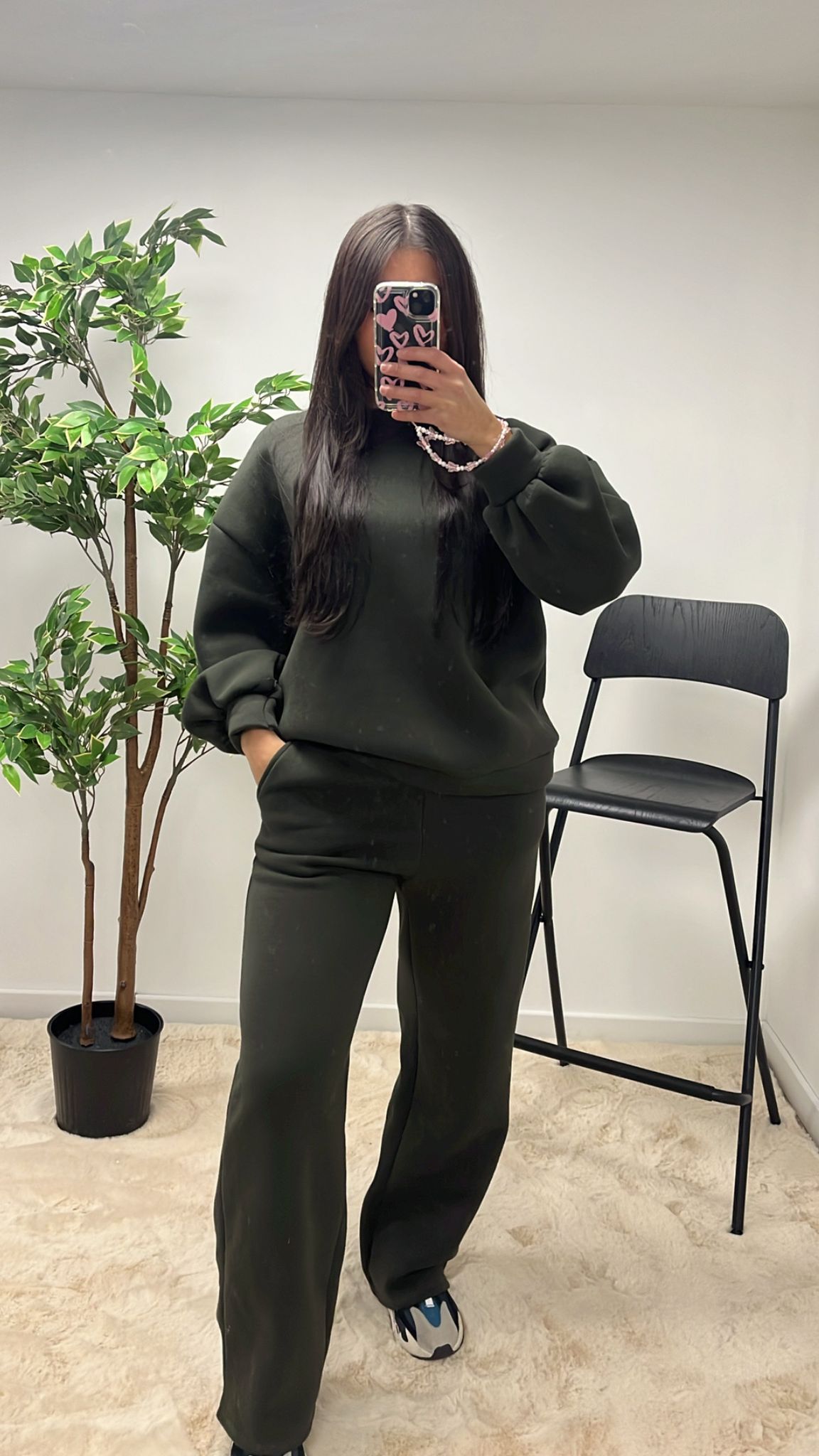 ENSEMBLE JOGGING PULL VERT