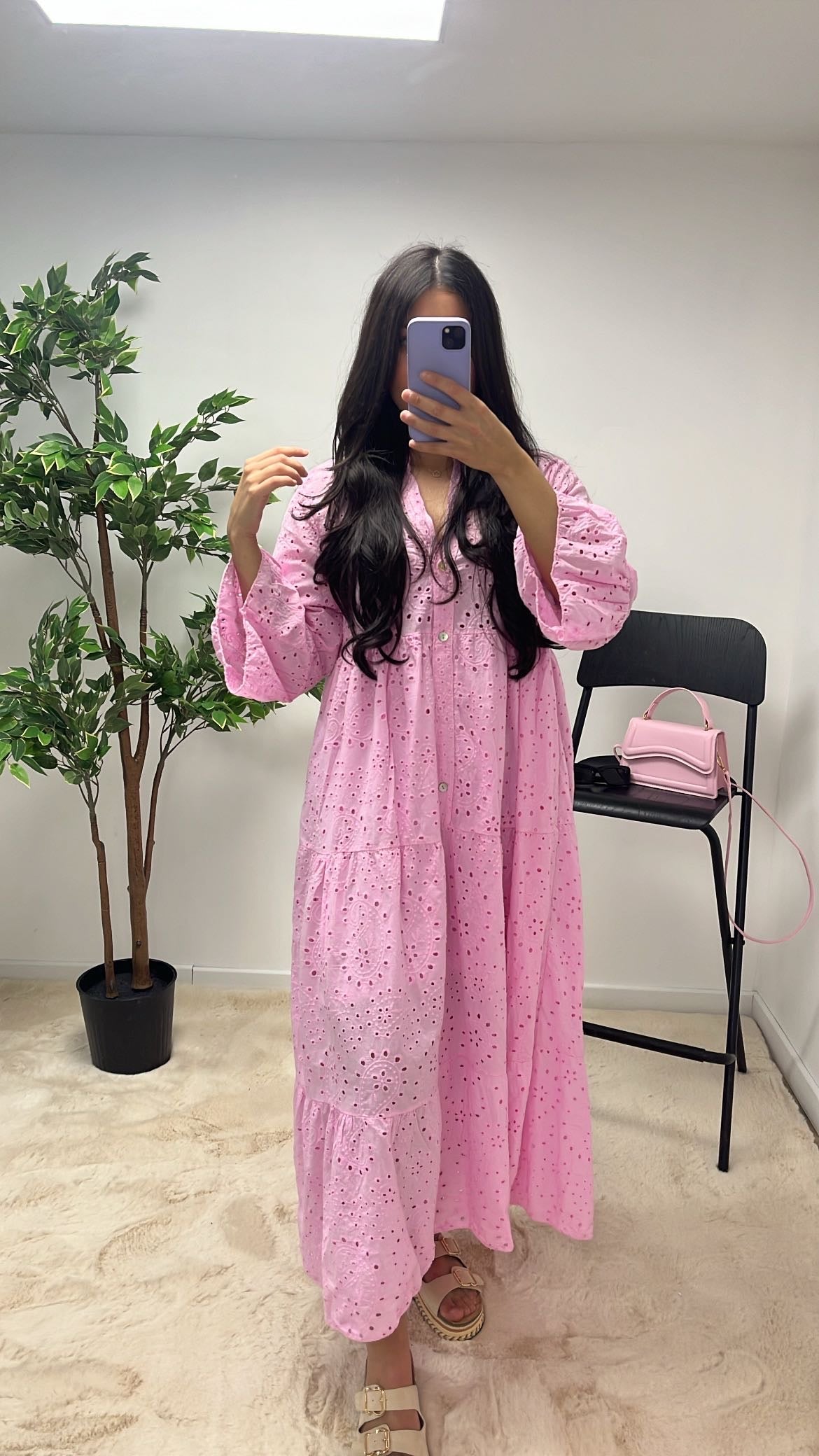 ROBE INSPI BOHEME ROSE