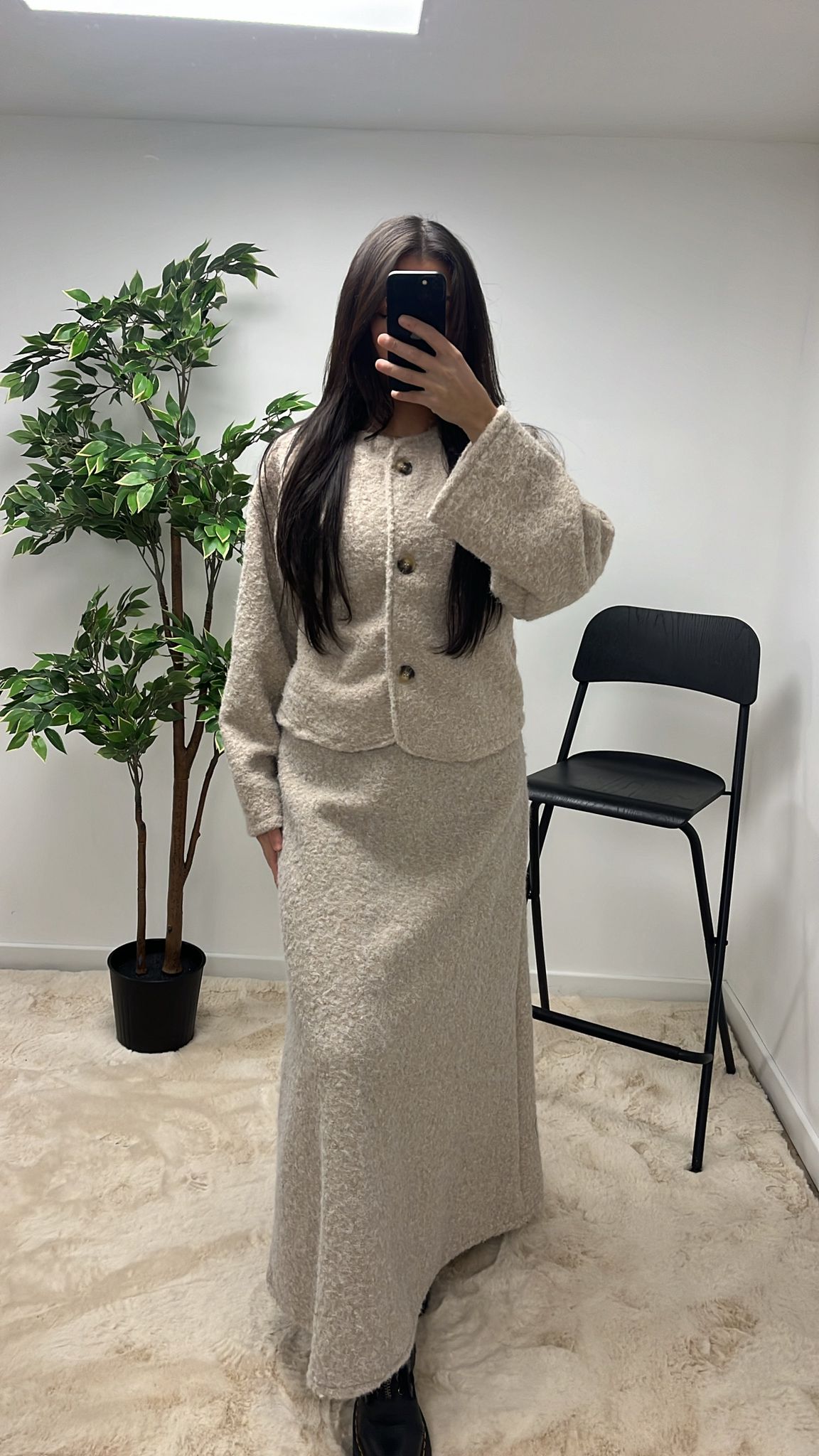 ENSEMBLE JUPE BEIGE
