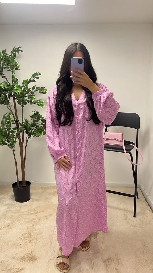 ROBE CAFTAN ROSE