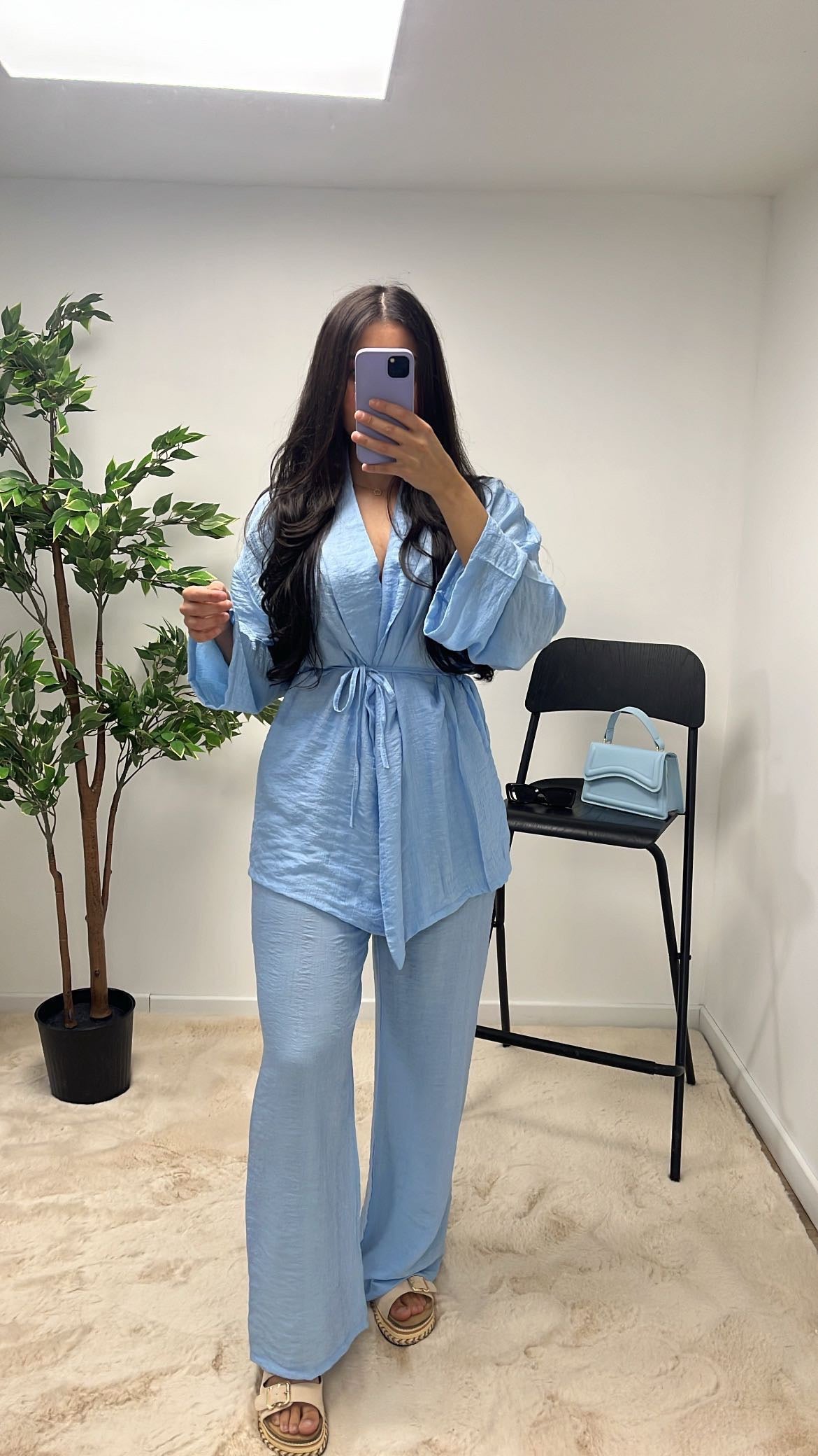 ENSEMBLE FLUIDE BLEU BEBE